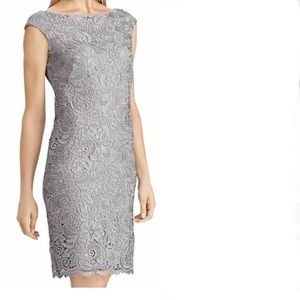 NWT Ralph Lauren Scalloped Lace Sheath Dress